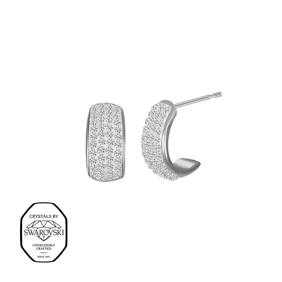 CRYSTalp Blyštivé náušnice se Swarovski krystaly Secret 42408.E