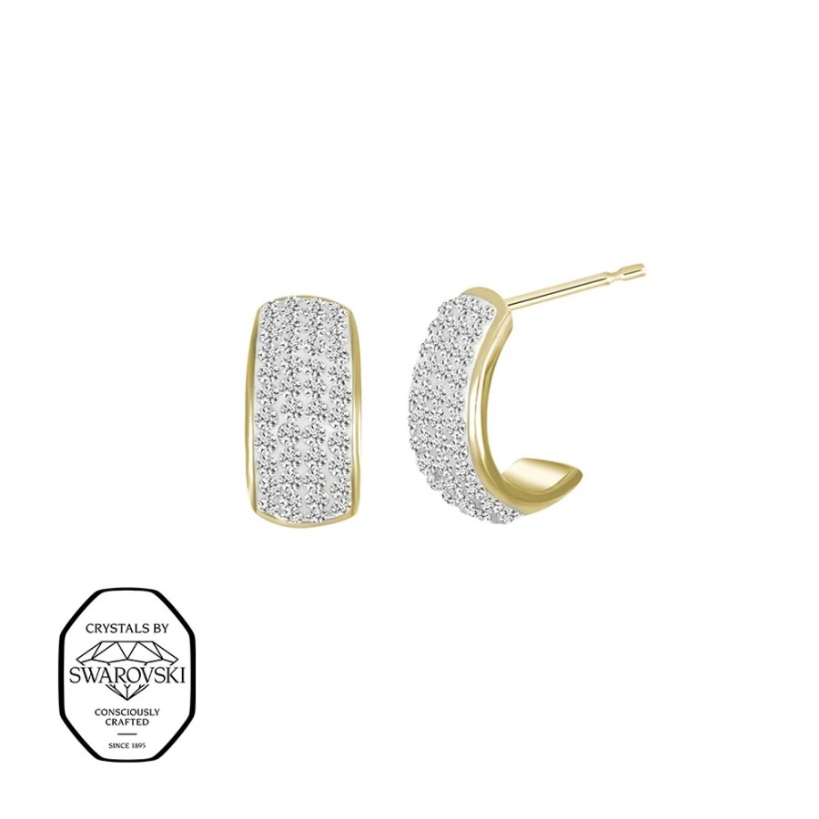 CRYSTalp Blyštivé náušnice se Swarovski krystaly Secret 42408.EG