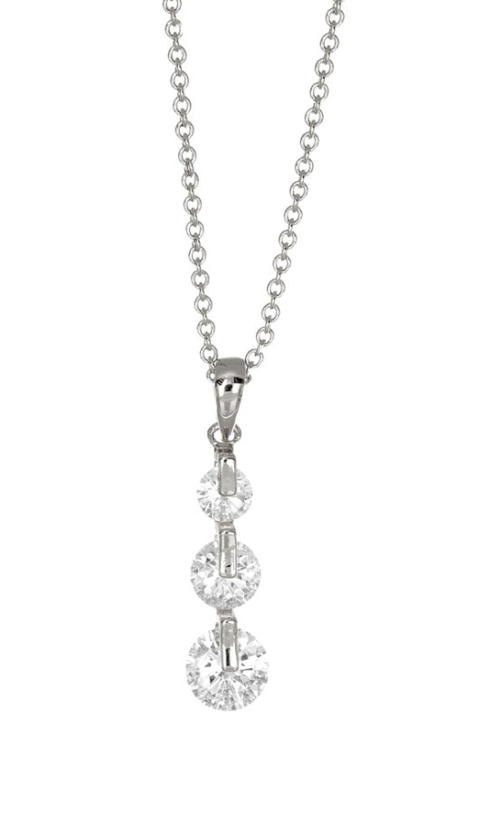 CRYSTalp Elegantní náhrdelník s krystaly Mood 32242.R - Náhrdelníky