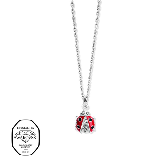 CRYSTalp Dívčí náhrdelník Beruška s&nbsp;krystaly Swarovski 3543K.RED.R - Náhrdelníky Náhrdelníky s&nbsp;kameny