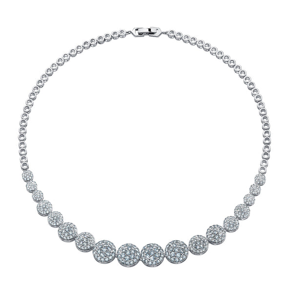 CRYSTalp Okouzlující třpytivý náhrdelník s krystaly 12152.R - Náhrdelníky