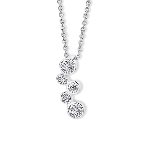 CRYSTalp Slušivý náhrdelník s čirými krystaly Cathy Bubble 3264.CRY.R - Náhrdelníky