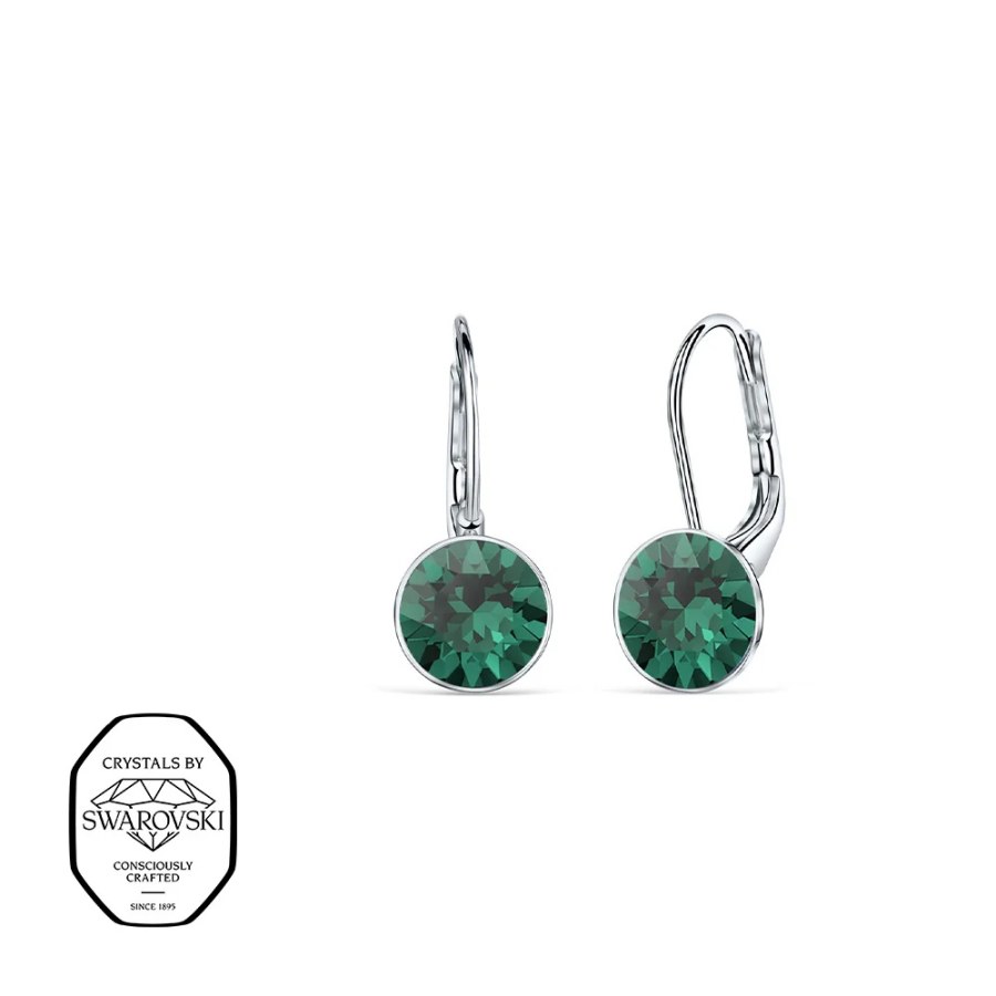 CRYSTalp Visací náušnice se Swarovski krystaly Diana 4119.EME.E - Náušnice Visací náušnice