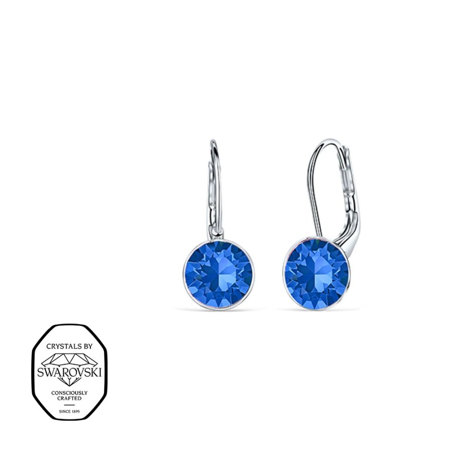 CRYSTalp Visací náušnice se Swarovski krystaly Diana 4119.SAP.E - Náušnice Visací náušnice