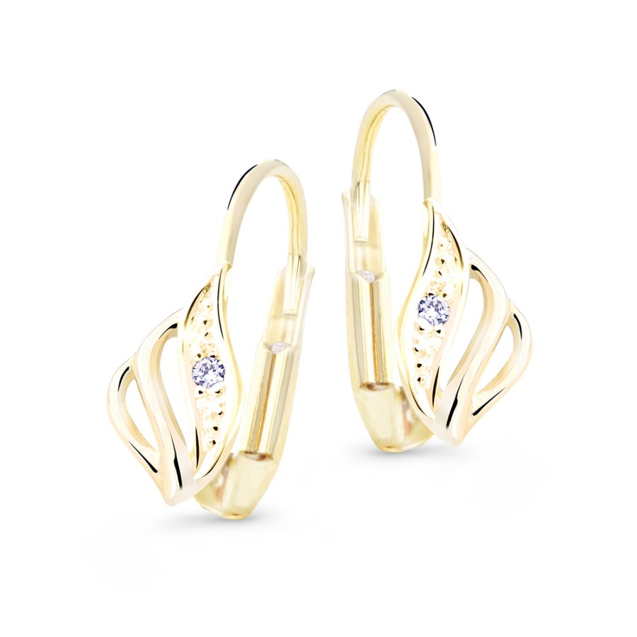 Cutie Diamonds Luxusní náušnice ze žlutého zlata s brilianty DZ8024-L-55-00-X-L1 - Náušnice Visací náušnice