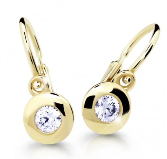 Cutie Diamonds Slušivé dětské náušnice ze žlutého zlata s brilianty C2589-10-10-X-1-D Cutie Diamonds Slušivé dětské náušnice ze žlutého zlata s brilianty C2589-10-10-X-1-D - Náušnice Visací náušnice