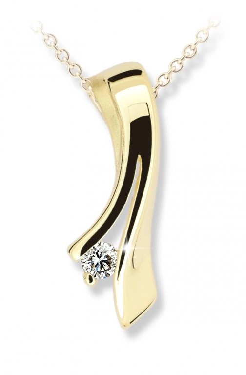 Cutie Diamonds Slušivý přívěsek ze žlutého zlata s diamantem DZ6310-1796-40-00-X-1 Cutie Diamonds Slušivý přívěsek ze žlutého zlata s diamantem DZ6310-1796-40-00-X-1 - Přívěsky a korálky