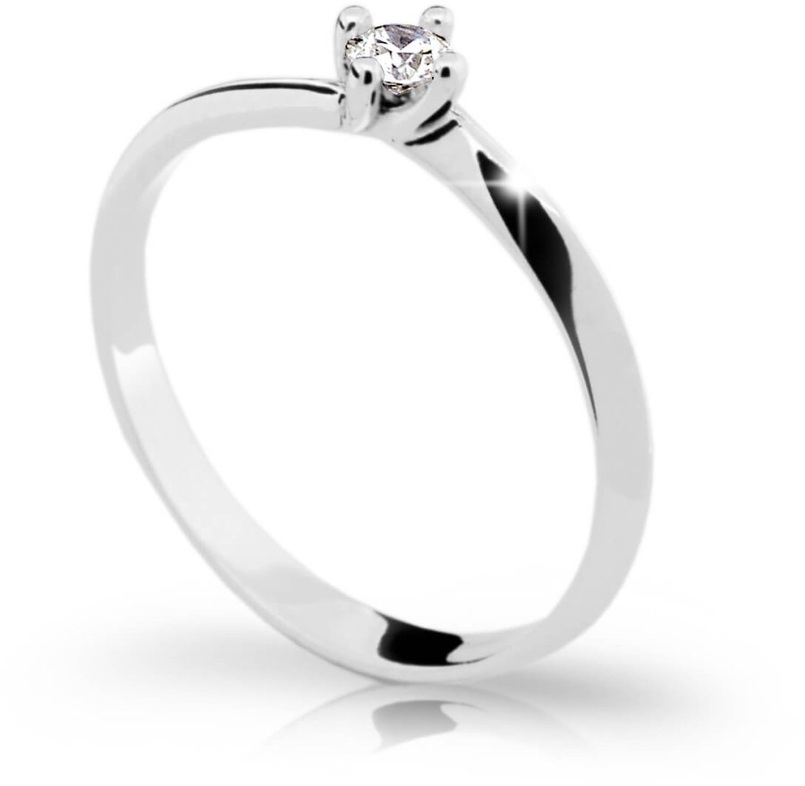 Cutie Diamonds Zásnubní prsten z bílého zlata s briliantem DZ6811-1907-00-X-2 55 mm - Prsteny Prsteny s kamínkem