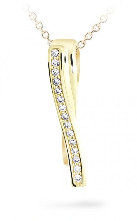 Cutie Jewellery Blyštivý přívěsek ze žlutého zlata se zirkony Z6301-2880-40-10-X-1 Cutie Jewellery Blyštivý přívěsek ze žlutého zlata se zirkony Z6301-2880-40-10-X-1 - Přívěsky a korálky