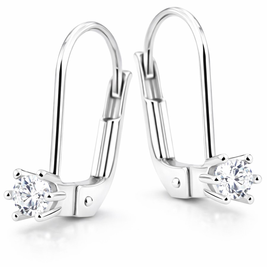 Cutie Jewellery Elegantní visací náušnice se zirkonem Z8012-50-10-X-2 - Náušnice Visací náušnice