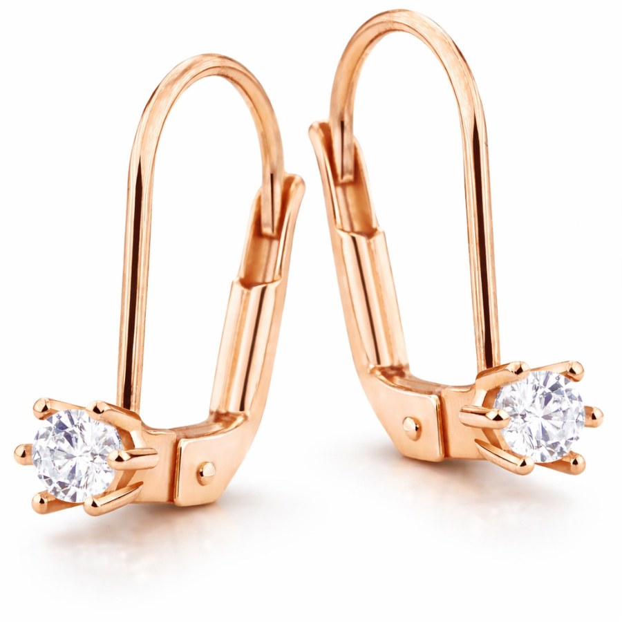 Cutie Jewellery Elegantní visací náušnice se zirkonem Z8012-50-10-X-4 - Náušnice Visací náušnice