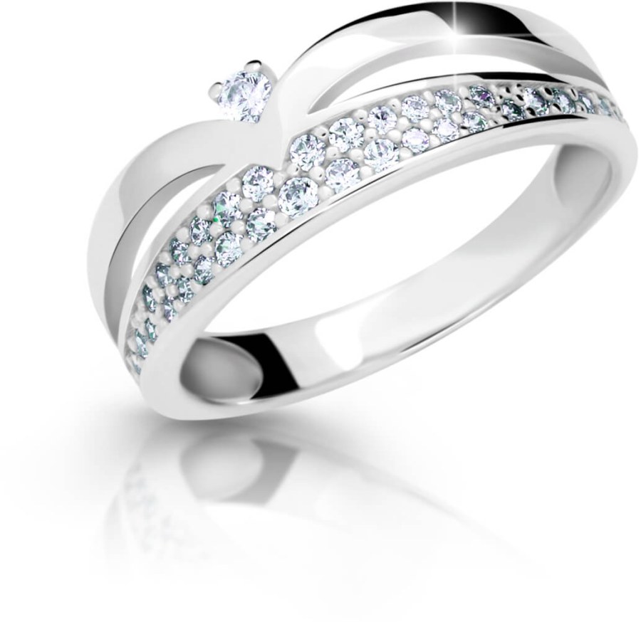 Cutie Jewellery Krásný třpytivý prsten se zirkony Z6820-2544-10-X-2 59 mm Cutie Jewellery Krásný třpytivý prsten se zirkony Z6820-2544-10-X-2 59 mm - Prsteny Prsteny s kamínkem