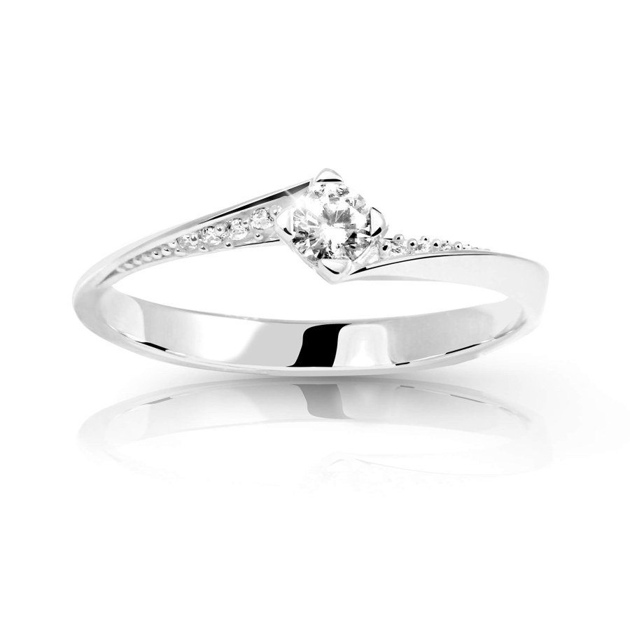 Cutie Jewellery Krásný zásnubní prsten Z6710-2101-10-X-2 49 mm - Prsteny Prsteny s kamínkem