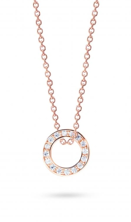 Cutie Jewellery Kruhový přívěsek z růžového zlata Z3061-40-10-X-4 Cutie Jewellery Kruhový přívěsek z růžového zlata Z3061-40-10-X-4 - Přívěsky Přívěsky na řetízky