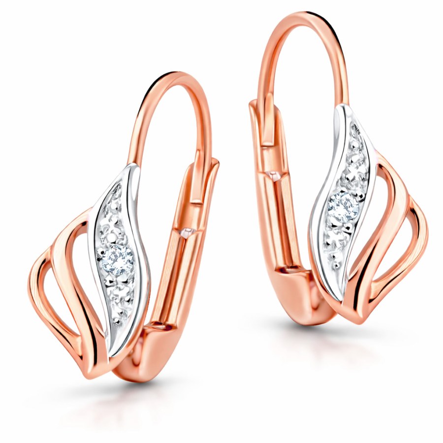 Cutie Jewellery Luxusní náušnice s&nbsp;třpytivými zirkony Z8024-55-10-X-R4 - Náušnice Visací náušnice