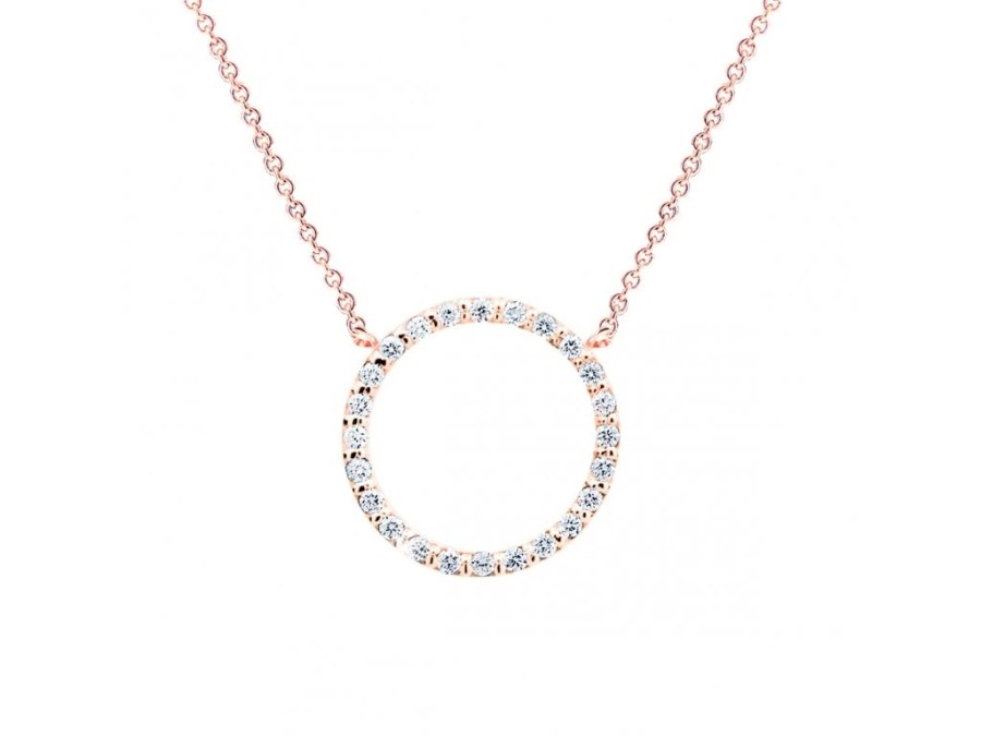 Cutie Jewellery Náhrdelník z růžového zlata se zirkony Z6323-40-10-X-4 45 cm Cutie Jewellery Náhrdelník z růžového zlata se zirkony Z6323-40-10-X-4 45 cm - Náhrdelníky