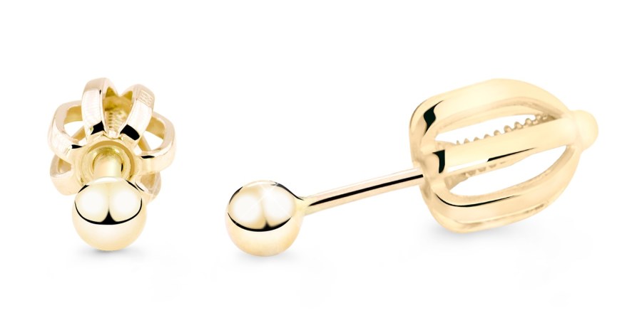 Cutie Jewellery Minimalistické náušnice pecky ze žlutého zlata Z5013-30-X-1 - Náušnice Pecky