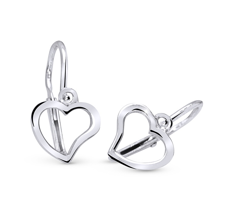 Cutie Jewellery Srdíčkové náušničky z bílého zlata C2760-10-X-2 Cutie Jewellery Srdíčkové náušničky z bílého zlata C2760-10-X-2 - Náušnice Visací náušnice