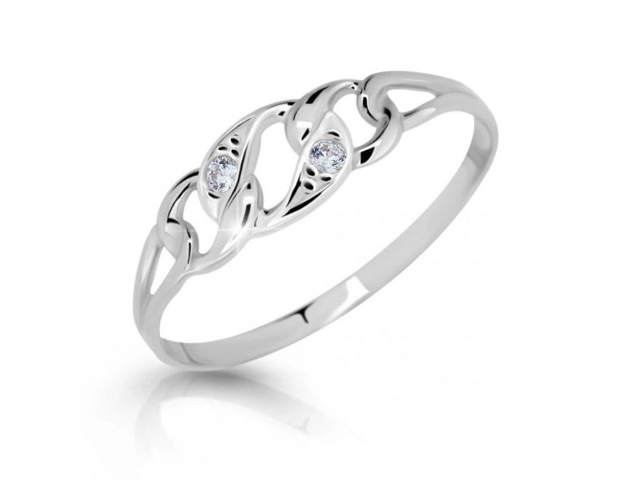 Cutie Jewellery Stylový prsten z bílého zlata Z6735-1242-10-X-2 53 mm
