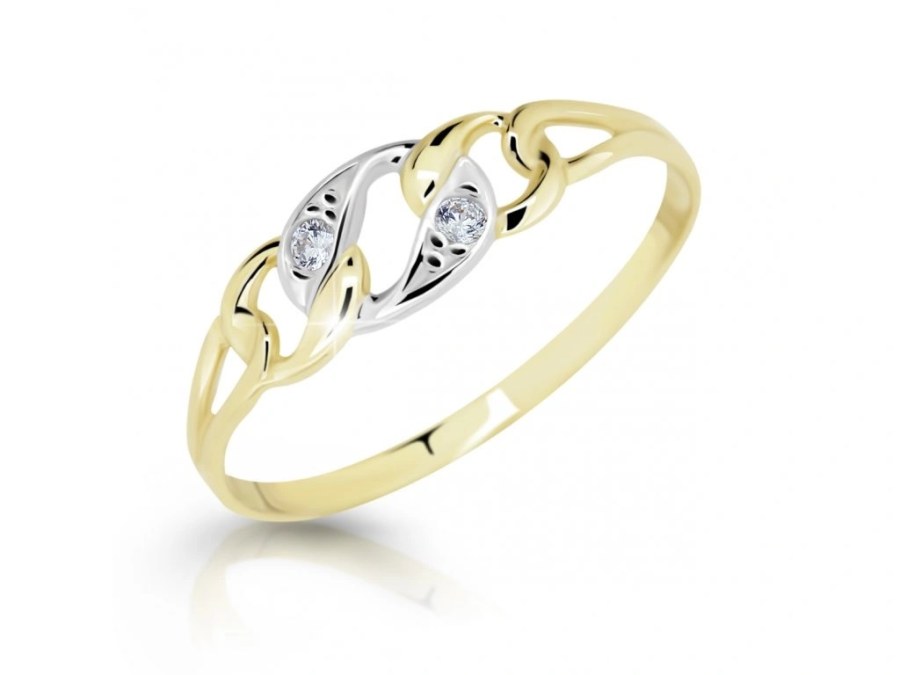 Cutie Jewellery Stylový prsten ze žlutého zlata Z6735-1242-10-X-1 57 mm Cutie Jewellery Stylový prsten ze žlutého zlata Z6735-1242-10-X-1 57 mm - Prsteny Prsteny s kamínkem