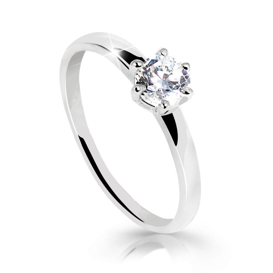 Cutie Jewellery Úchvatný třpytivý prsten z&nbsp;bílého zlata Z6485-10-X-2 60 mm - Prsteny Prsteny s&nbsp;kamínkem