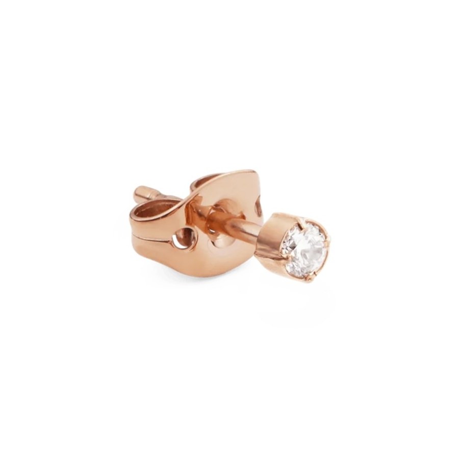 Daniel Wellington Bronzová single náušnice s krystalem DW00400859 Daniel Wellington Bronzová single náušnice s krystalem DW00400859 - Náušnice Asymetrické náušnice