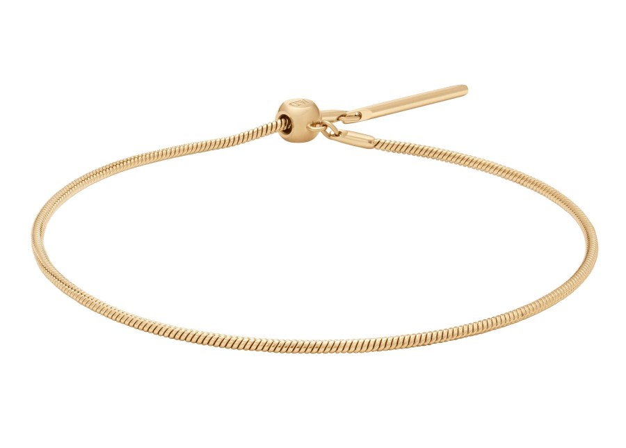 Daniel Wellington Pozlacený náramek na přívěsky Hádek Charms DW00400395 Daniel Wellington Pozlacený náramek na přívěsky Hádek Charms DW00400395 - Náramky Řetízkové náramky