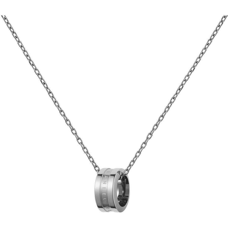 Daniel Wellington Fashion ocelový náhrdelník s kruhovým přívěskem Elan DW00400159 - Náhrdelníky
