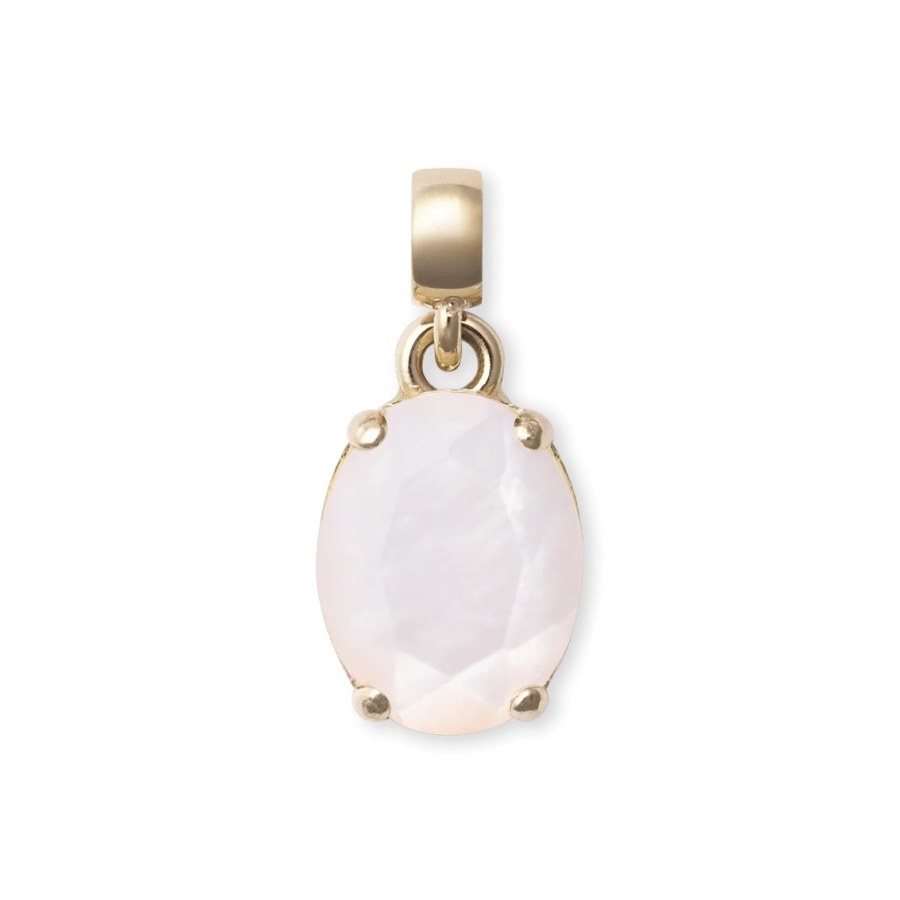 Daniel Wellington Půvabný pozlacený přívěsek s perletí Mother of Pearl DW00401461 Daniel Wellington Půvabný pozlacený přívěsek s perletí Mother of Pearl DW00401461 - Přívěsky a korálky