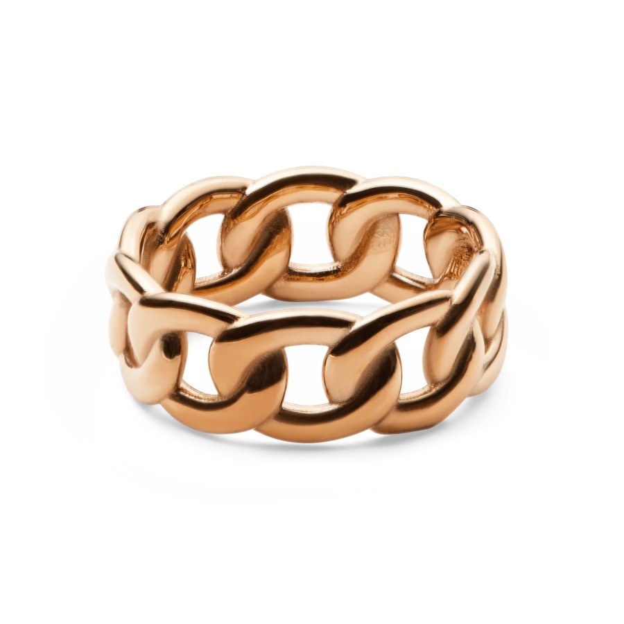 Daniel Wellington Luxusní bronzový prsten Chunky Chain DW0040081 60 mm Daniel Wellington Luxusní bronzový prsten Chunky Chain DW0040081 60 mm - Prsteny Prsteny bez kamínku