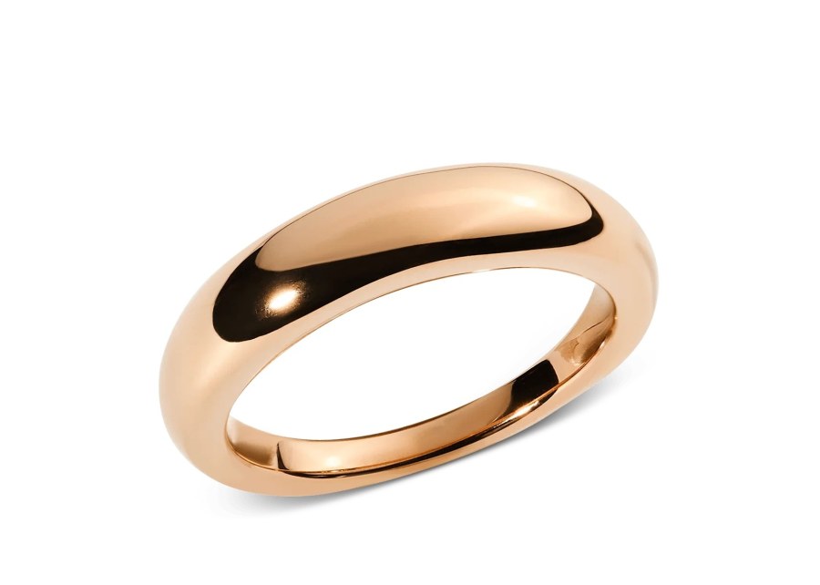 Daniel Wellington Minimalistický prsten z&nbsp;pozlacené oceli Flow DW00402040 50 mm - Prsteny Prsteny bez kamínku