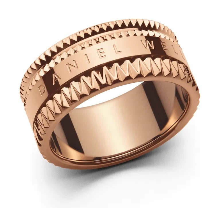 Daniel Wellington Nepřehlédnutelný bronzový prsten Elevation DW0040019 68 mm - Prsteny Prsteny bez kamínku