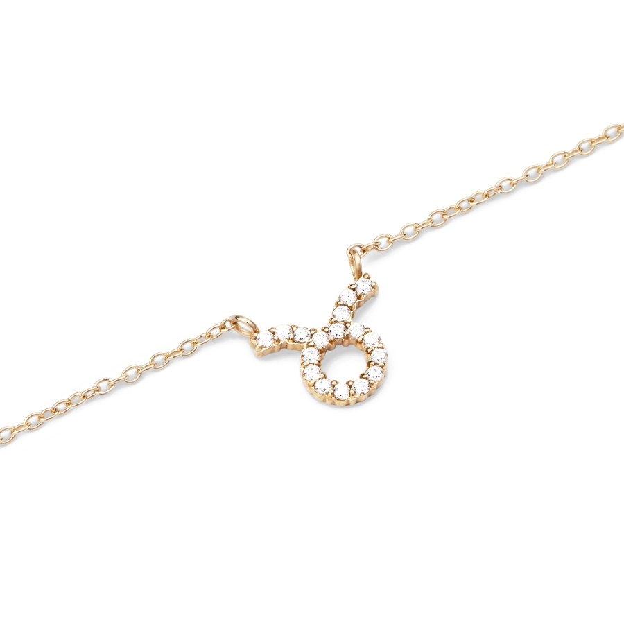 Daniel Wellington Něžný pozlacený náhrdelník znamení Býk Crystal Zodiac DW00400920 Daniel Wellington Něžný pozlacený náhrdelník znamení Býk Crystal Zodiac DW00400920 - Náhrdelníky