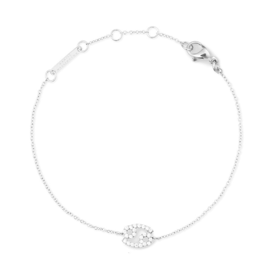 Daniel Wellington Ocelový řetízkový náramek znamení Rak Crystal Zodiac DW00400934 Daniel Wellington Ocelový řetízkový náramek znamení Rak Crystal Zodiac DW00400934 - Náramky Řetízkové náramky