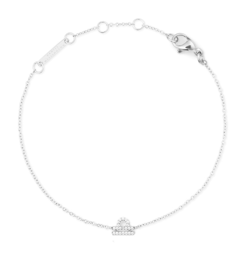 Daniel Wellington Ocelový řetízkový náramek znamení Váhy Crystal Zodiac DW00400937 - Náramky Řetízkové náramky