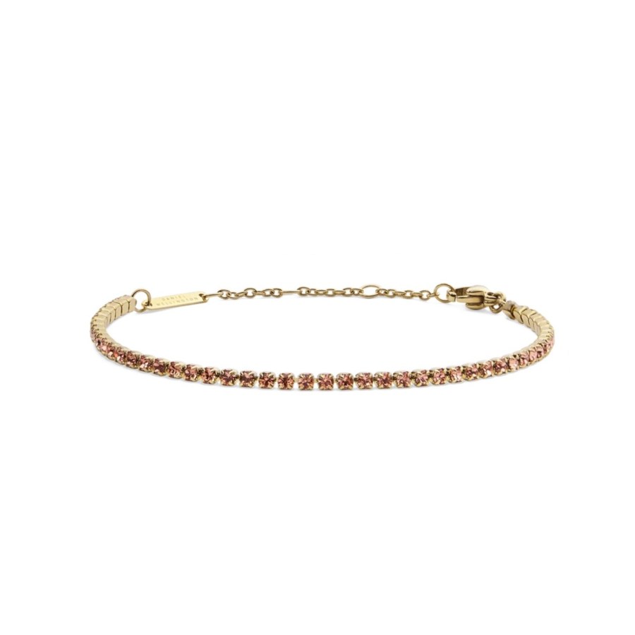 Daniel Wellington Oslnivý pozlacený náramek s krystaly Classic Tennis DW00401110 Daniel Wellington Oslnivý pozlacený náramek s krystaly Classic Tennis DW00401110 - Náramky Řetízkové náramky
