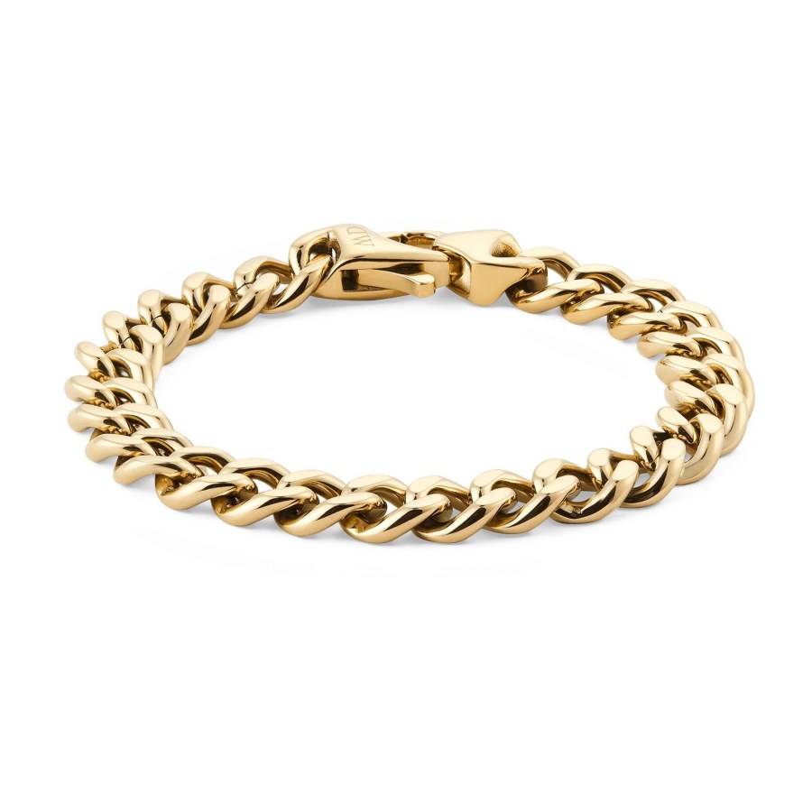 Daniel Wellington Pánský pozlacený náramek Ellipse Cuban Chain DW0040166 19,5 cm Daniel Wellington Pánský pozlacený náramek Ellipse Cuban Chain DW0040166 19,5 cm - Náramky Řetízkové náramky