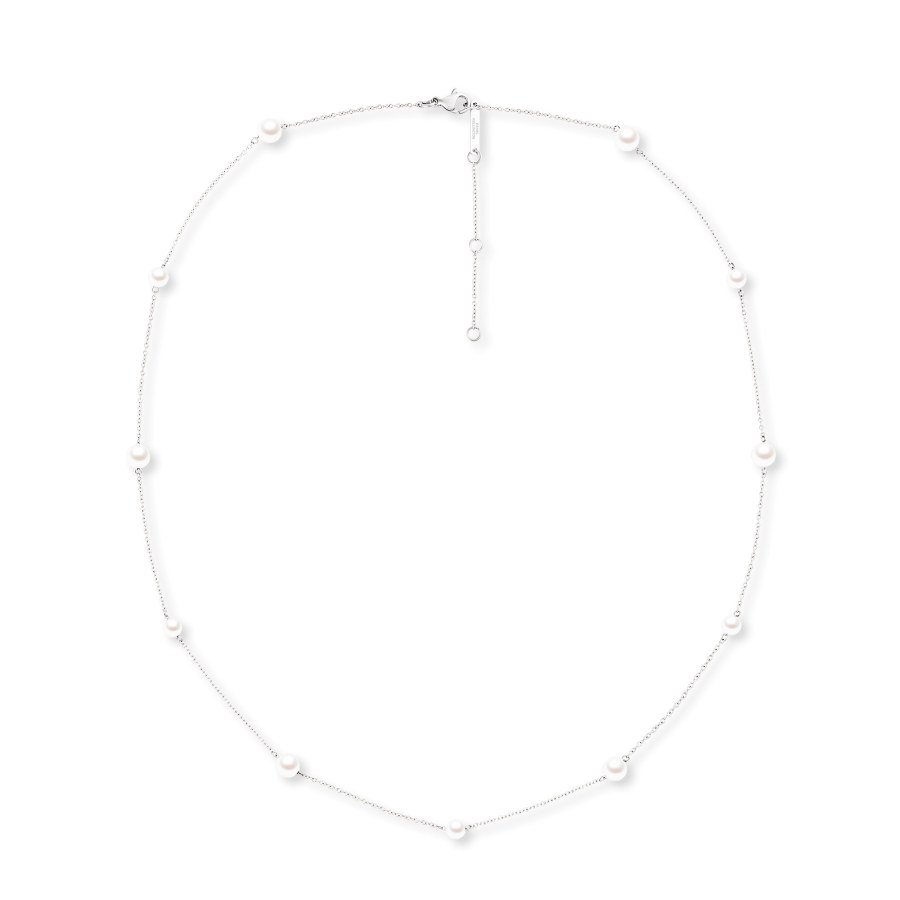 Daniel Wellington Perlový náhrdelník s perlami Swarovski Pearl Step DW00402112
