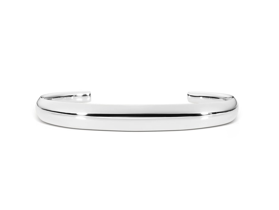 Daniel Wellington Pevný otevřený náramek z&nbsp;oceli Flow DW00402071 18,5 cm - Náramky Pevné náramky