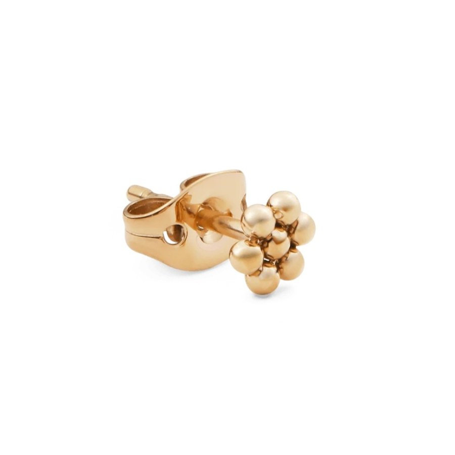 Daniel Wellington Pozlacená single náušnice Květina DW00400863 Daniel Wellington Pozlacená single náušnice Květina DW00400863 - Náušnice Asymetrické náušnice