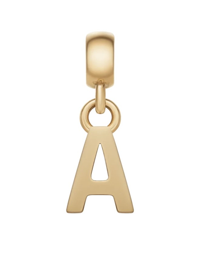 Daniel Wellington Pozlacený přívěsek písmeno "A" Charms DW00400484 Daniel Wellington Pozlacený přívěsek písmeno "A" Charms DW00400484 - Přívěsky a korálky