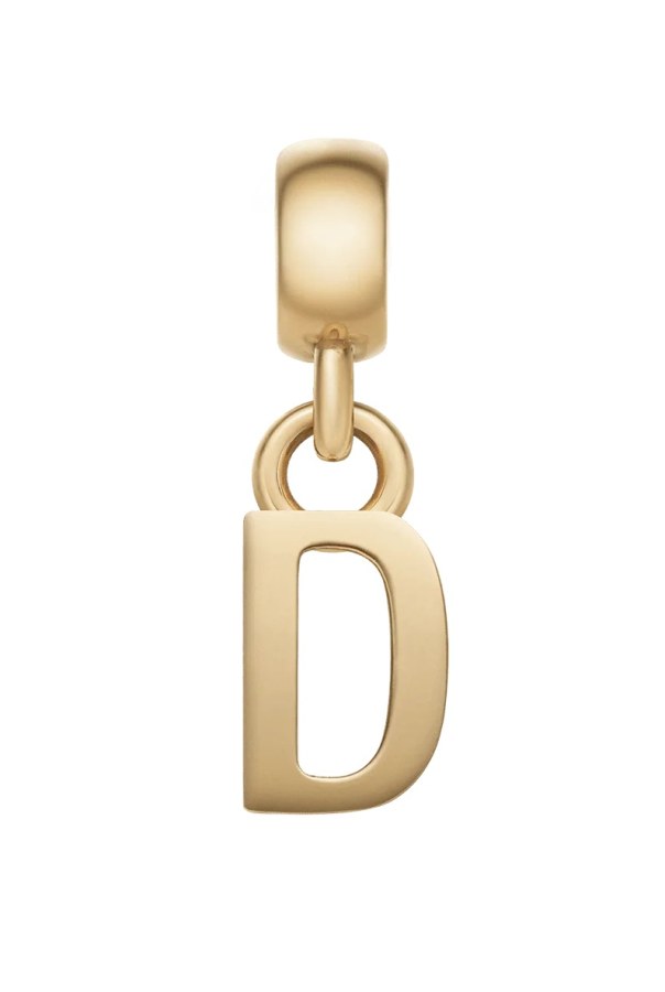 Daniel Wellington Pozlacený přívěsek písmeno "D" Charms DW00400487 Daniel Wellington Pozlacený přívěsek písmeno "D" Charms DW00400487 - Přívěsky a korálky