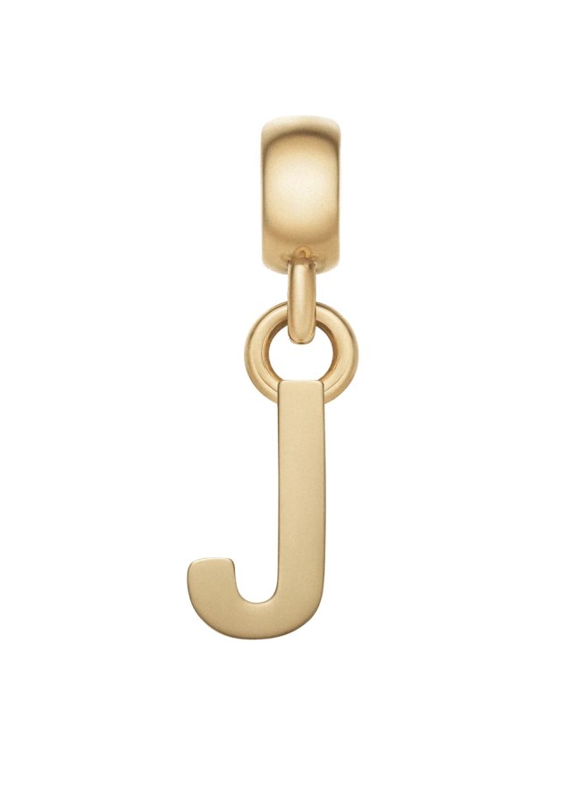 Daniel Wellington Pozlacený přívěsek písmeno "J" Charms DW00400493 Daniel Wellington Pozlacený přívěsek písmeno "J" Charms DW00400493 - Přívěsky a korálky