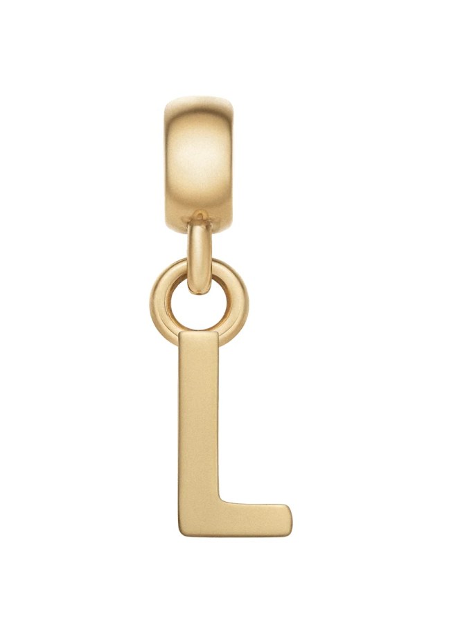Daniel Wellington Pozlacený přívěsek písmeno "L" Charms DW00400495 Daniel Wellington Pozlacený přívěsek písmeno "L" Charms DW00400495 - Přívěsky a korálky