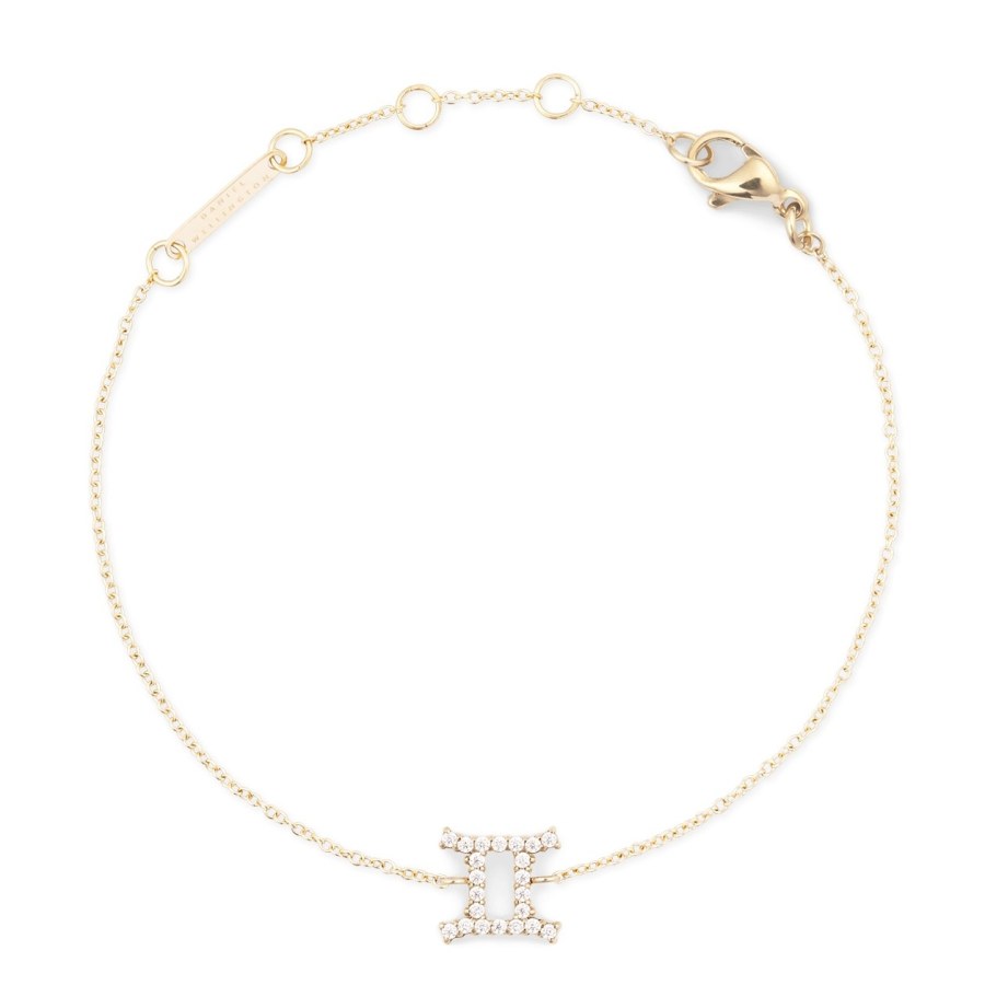 Daniel Wellington Pozlacený řetízkový náramek znamení Blíženci Crystal Zodiac DW00400909 Daniel Wellington Pozlacený řetízkový náramek znamení Blíženci Crystal Zodiac DW00400909 - Náramky Řetízkové náramky