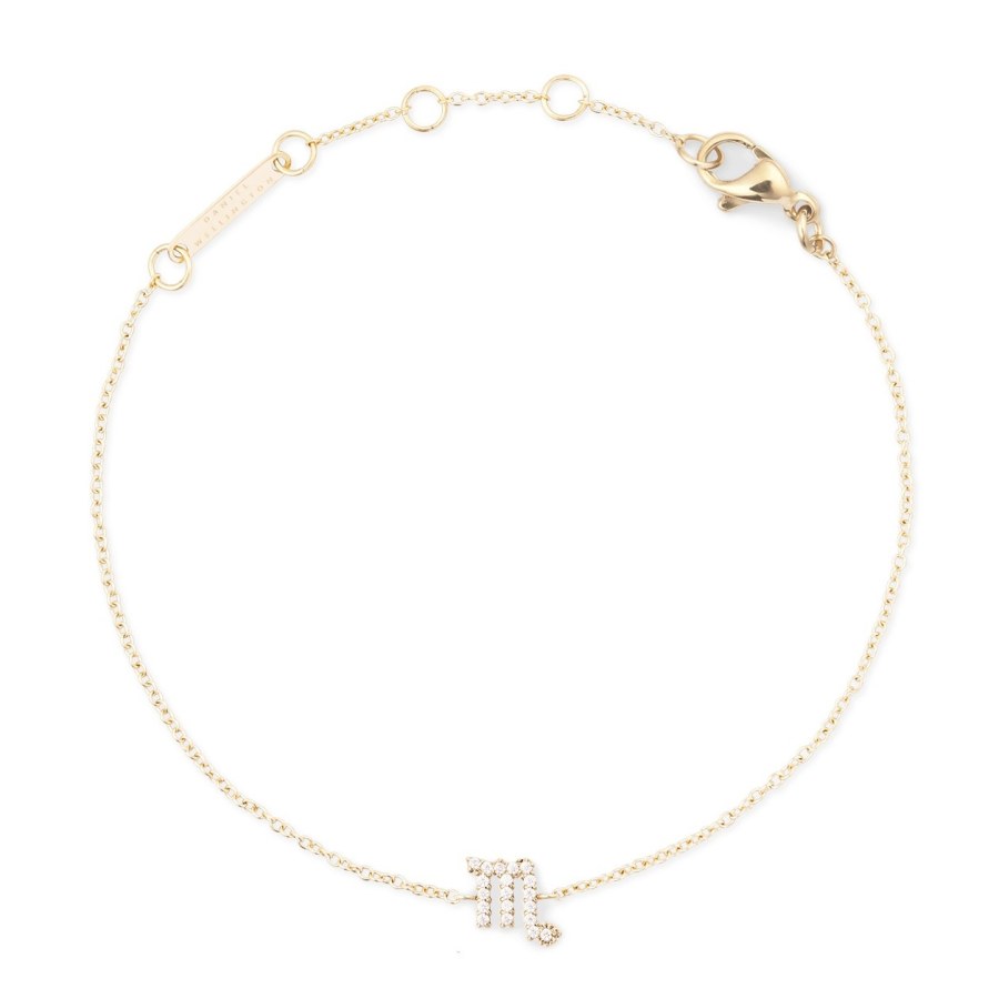 Daniel Wellington Pozlacený řetízkový náramek znamení Štír Crystal Zodiac DW00400914 Daniel Wellington Pozlacený řetízkový náramek znamení Štír Crystal Zodiac DW00400914 - Náramky Řetízkové náramky