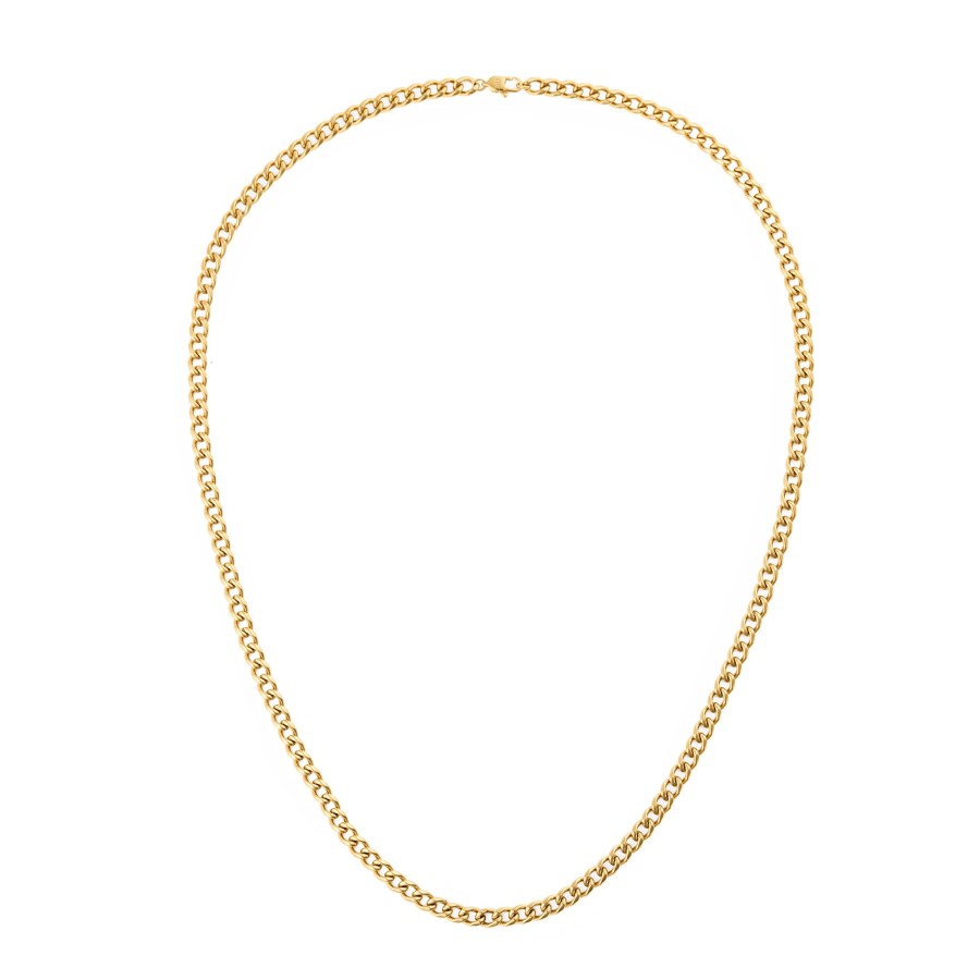 Daniel Wellington Pozlacený unisex náhrdelník z&nbsp;oceli Ellipse DW00402102 50 cm - Náhrdelníky