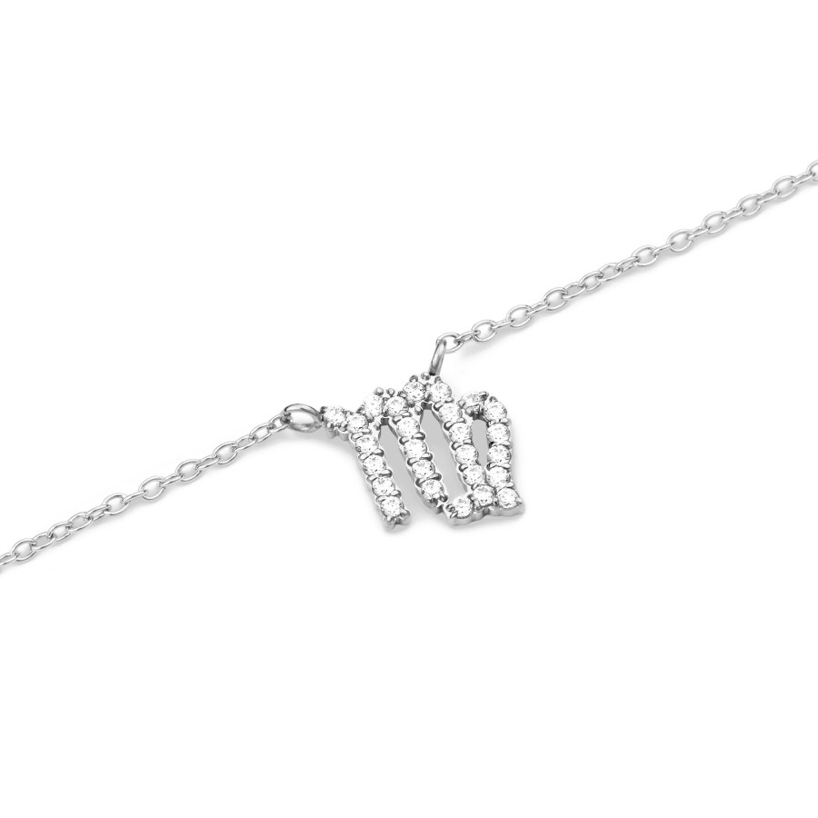 Daniel Wellington Půvabný ocelový náhrdelník znamení Panna Crystal Zodiac DW00400948 Daniel Wellington Půvabný ocelový náhrdelník znamení Panna Crystal Zodiac DW00400948 - Náhrdelníky
