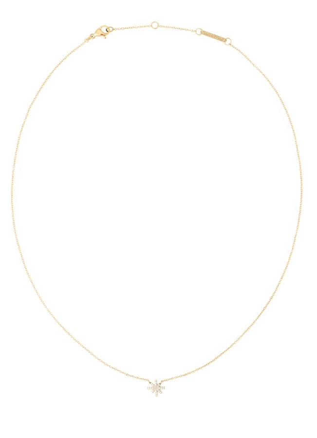 Daniel Wellington Slušivý pozlacený náhrdelník Hvězda Mirella DW00401635 - Náhrdelníky Náhrdelníky s kameny