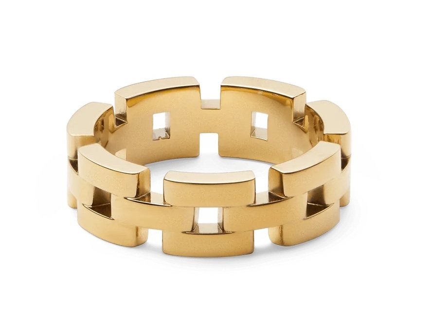 Daniel Wellington Stylový pozlacený prsten 3-Link DW0040099 62 mm Daniel Wellington Stylový pozlacený prsten 3-Link DW0040099 62 mm - Prsteny Prsteny bez kamínku